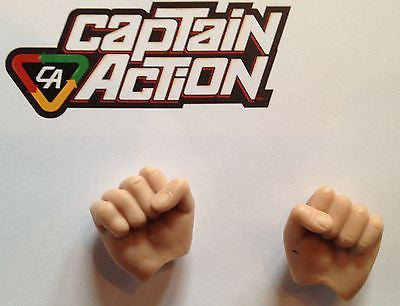 A293 Exclusive Captain Action contemporary reissued right & left fists new unused!