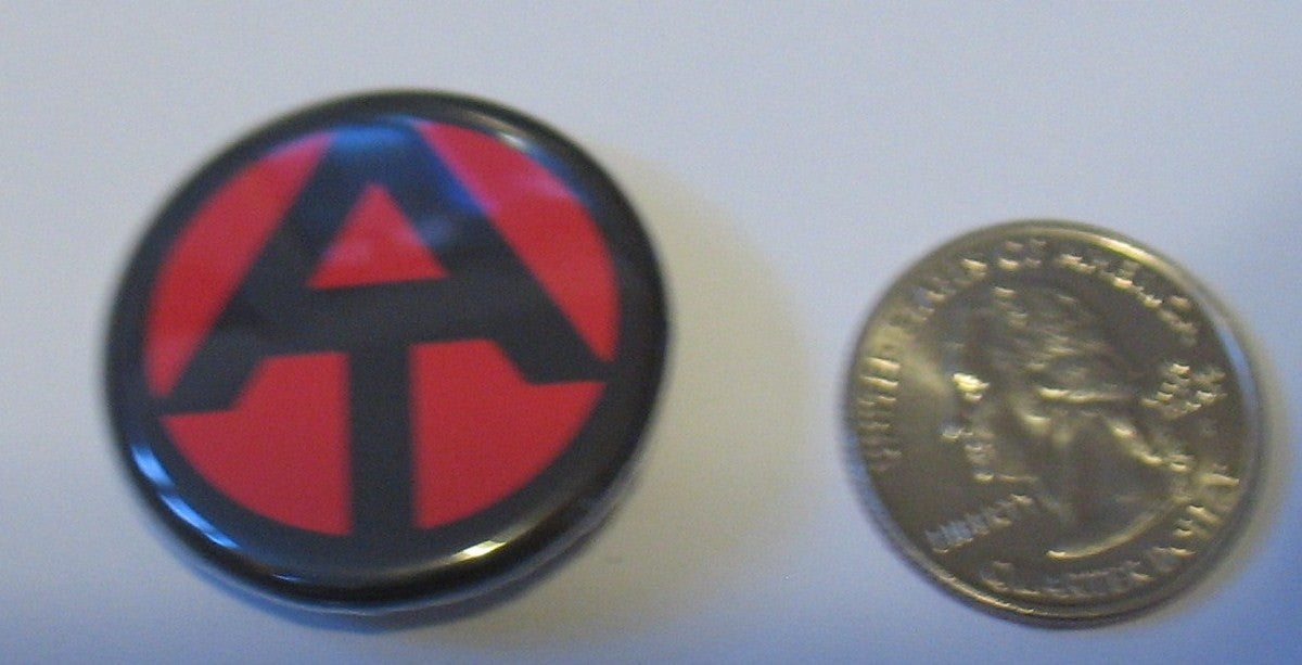 A204 3rd SON Books 1 inch multi-colored Adventure Team pin backed button, custom brand new!