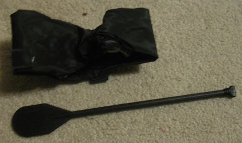 A078 Hasbro GI JOE Contemporary Issued black raft with modern oar, brand new unused!