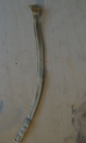 B011 Tan belt with square brass buckle