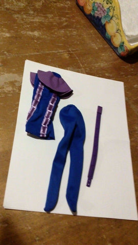 C133 Captain Action Contemporary Hawkeye Tunic Leggings and Belt set