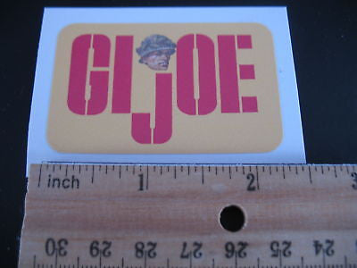 E011   3SB 2 X GI Joe Military Footlocker Top Tag Decal Stickers Brand New  .