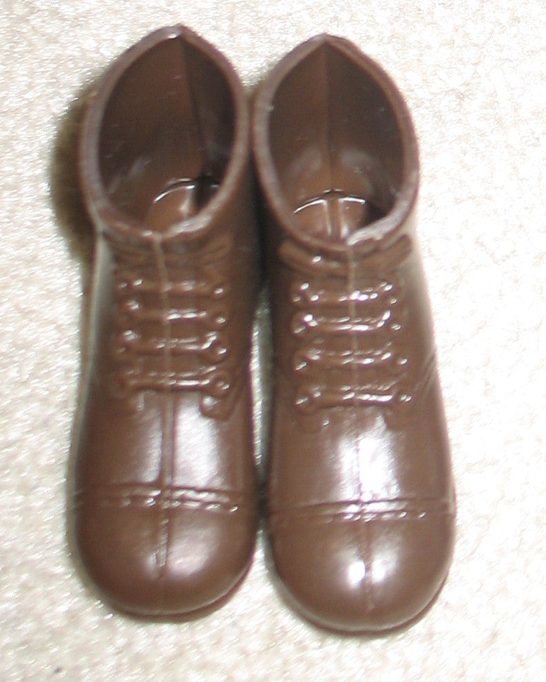 F005 GI JOE Hasbro Short Brown Boots, brand new unused!