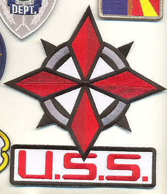 A208 Life Sized 3SB Resident Evil Umbrella USS iron on Emblem Patch New.