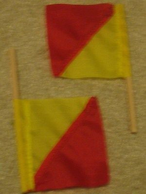 A012 GI Joe HASBRO Reissued Semaphore Flags new .