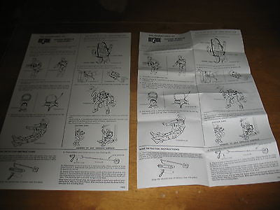 P062 3SB GI JOE Hidden Missile Discovery Reproduction Instruction Sheet.