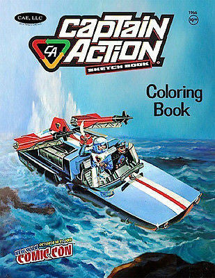 P074 NYCC 2013 NYCC Exclusive Captain Action Coloring Book Sketch Book New!