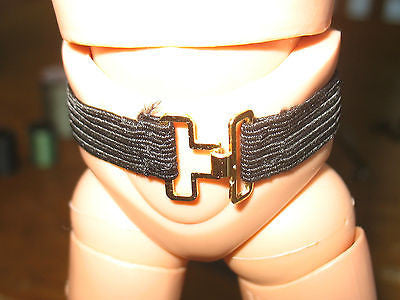 B009 3rd SON Books GI JOE Bullet Man Custom Replacement Black Elastic Belt New.