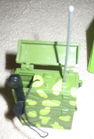 A095 GI JOE Hasbro Reissued Camoflauged Backpack Radio.