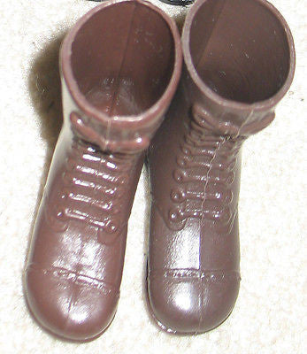 F003 GI JOE Hasbro Reissued Tall brown Boots New.