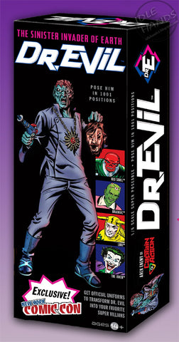 D168 Dr. Evil Captain Action 12" Reissued Box & Figure Brand New Unused!